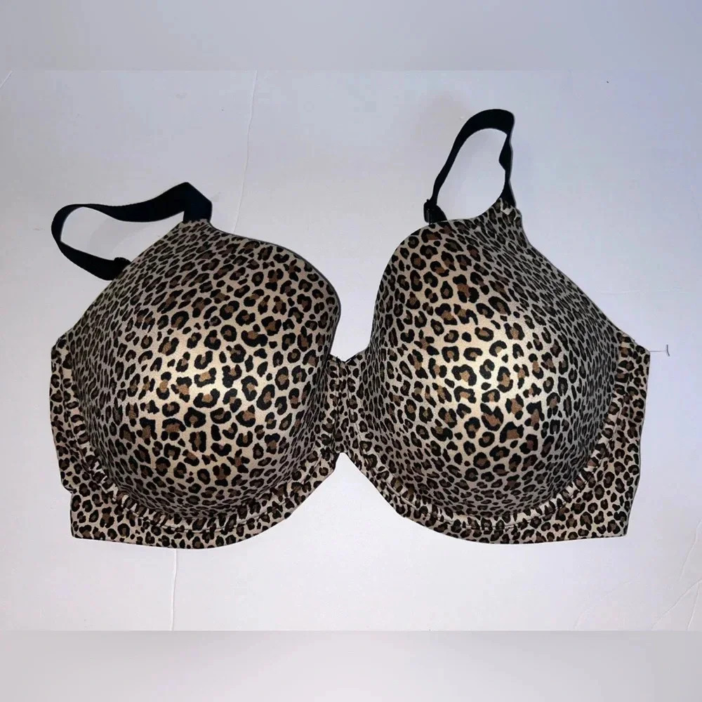 Auden Women's Plus Size Superstar Leopard Print Bra - Size 42DDD
